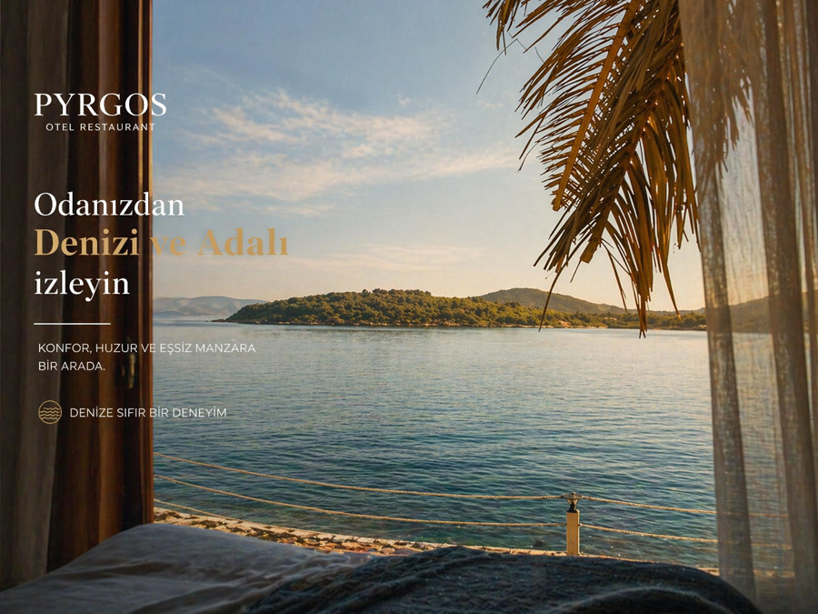 Adalarda Deniz Manzaralı Otel